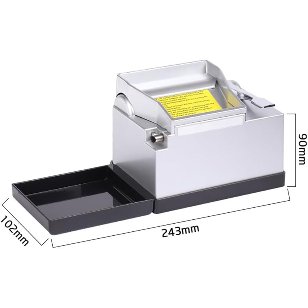 Maszyna do papierosów, Automatyczna domowa maszyna do skręcania papierosów, prosta elektryczna maszyna do napełniania papierosów, odpowiednia do rozmiaru 6,5MM/8MM(6.5mm)