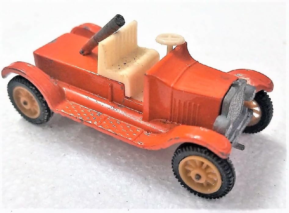 Generico Lotto 3 Modellini Auto d’Epoca in Metallo Pressofuso – 56x27 mm 1/87 h0 – E F S I T - F O R D 1919 Carro attrezzi, macchina verde, macchina rossa cabrio