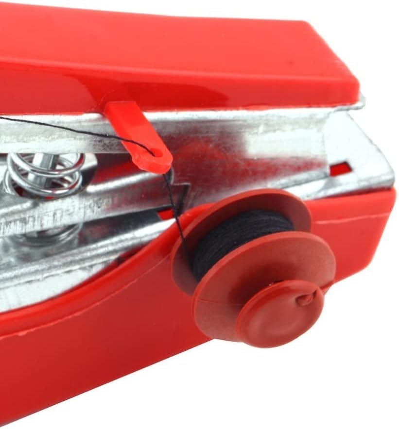 1 Praktische draagbare handwerk draadloze mini-handheld kledingstof naaimachine - Image 7