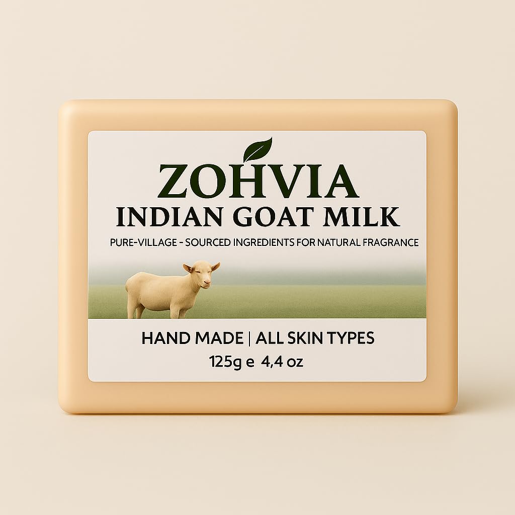 Goat Milk Soap Bar 4 4oz Goat milk Unscented Moisturizing Face Body Bar for Men Cold Process Natural
