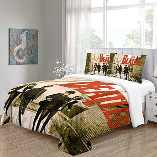 The Beatles Housse De Couette Motif 3D Parure De Lit avec Fermeture Éclair – 100% Microfibre Sets De Housse Couette avec… - Les Beatles, Paul McCartney, John Lennon, RIngo Starr, George Harrison The Beatles Housse De Couette Motif 3D Parure De Lit avec Fermeture Éclair - 100% Microfibre Sets De Housse Couette avec… – Image 5