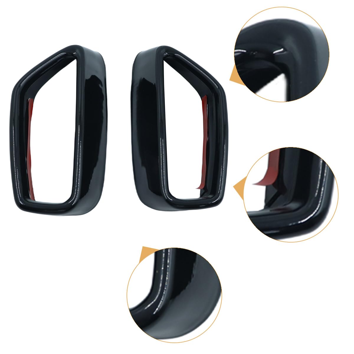 Lot de 2 embouts d'échappement noir brillant pour Série 5 G30 G38 2018-2021, en acier inoxydable, boulonnés