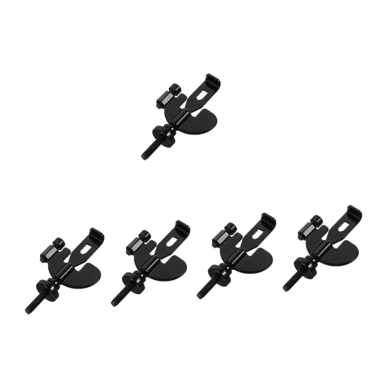 Serrure de porte portable SHINEOFI en métal noir pour la sécurité d'hôtel, lot de 5 pièces