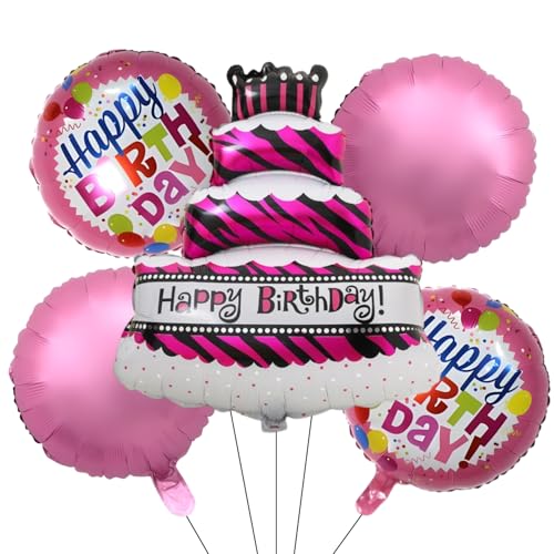 Image of KITTER Big Cake Shape Foil Balloon For Birthday | Princess Theme Cake Foil Balloons For Girls Birthday Decorations | Girls Birthday Decoration & Party Supplies (Cake Theme)