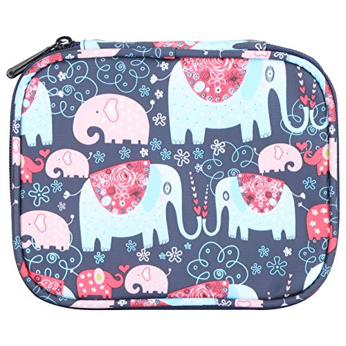 Respicefinem Crochet Bag Sewing Doublesided Oxford Cloth Knitting Organizing Packet Empty Bag (Elephant-Empty Packet)