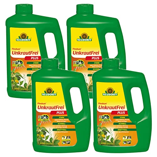 4 x 2 Liter Neudorff Finalsan UnkrautFrei Plus Unkrautvernichter