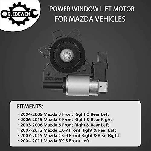 image for Gledewen Power Window Lift Motor | for Mazda 3, Mazda 5, Mazda 6, Mazd
