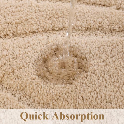 SHACOS Badteppich 50 x 80 cm, saugfähige Badematte aus weicher Mikrofaser – Ansicht 3