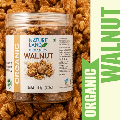 Image of Natureland Organics Walnuts (Akhrot) 150 Gm - Without Shell