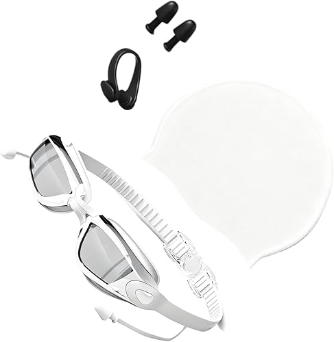 Swimming Goggles,Anti Fog Waterproof Swim Accessories - Anti-UV No Leaking Swimming Goggles - for Women Men Beginners