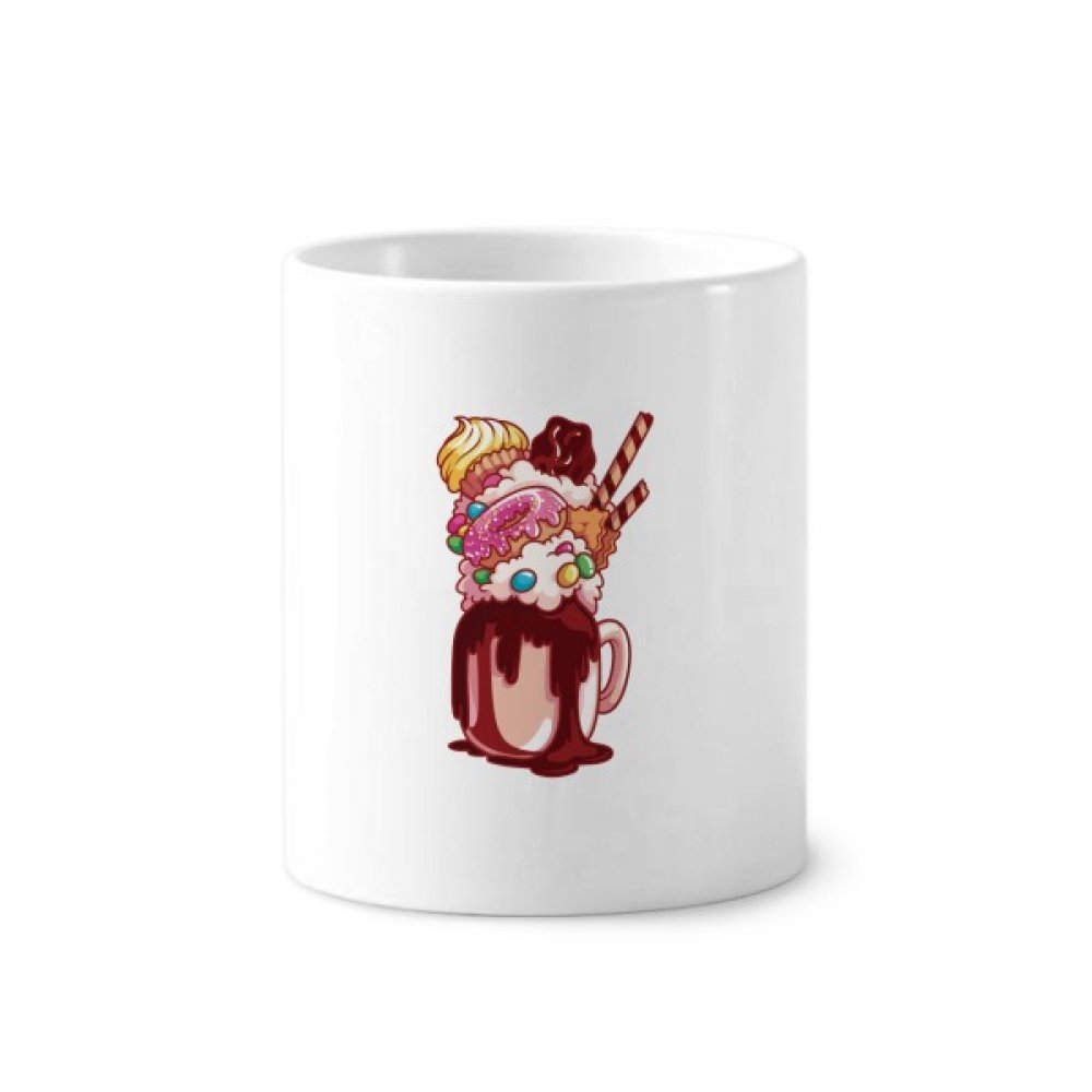 Biscuit coupe de crème glacée céramique gobelet 350ml blanc