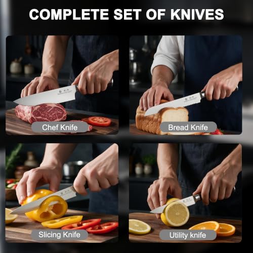 Image of imarku Knife Set 18-Piece with 10Cr15Co mov High Carbon Stainless Steel