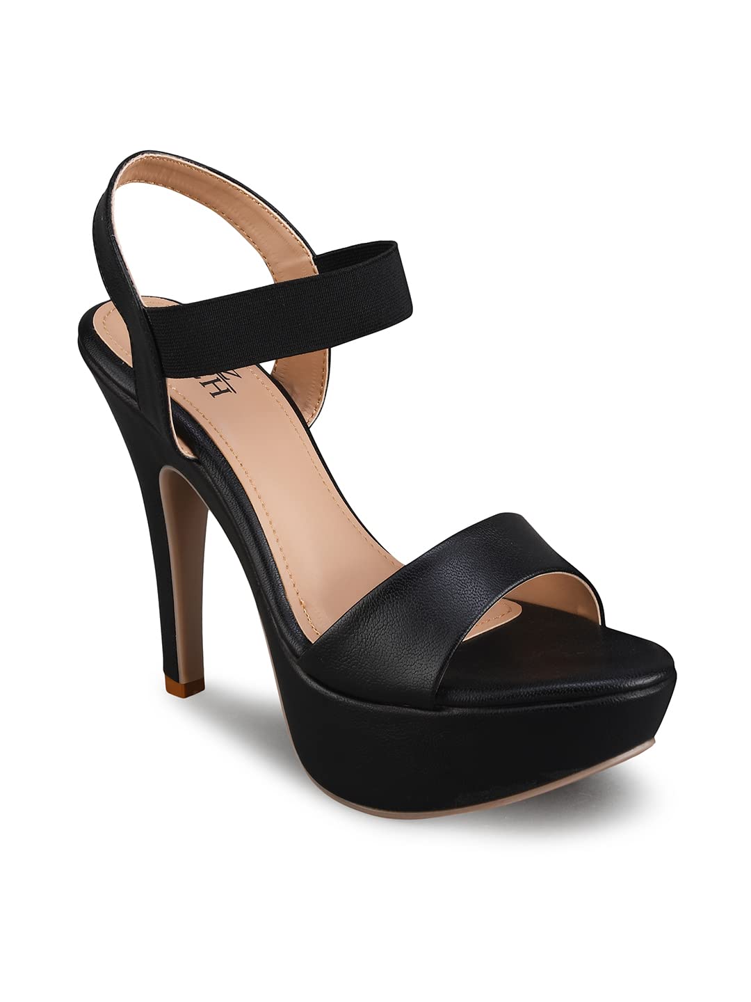 Shuz Touch Women Solid Casual Fashion Stiletto High Heel Sandal Sandal -Black (B0C5LYCPJ8) Amazon Price History, Amazon Price Tracker