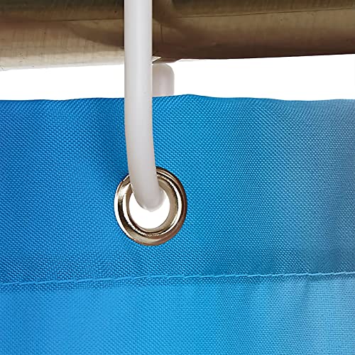 Rideau de douche 150x200cm polyester imperméable pour grand bac à douche
