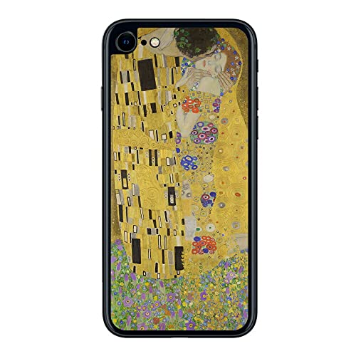 ClearView(クリアビュー) iPhone SE 2022 第3世代用 背面 保護 フィルム 名画プリント グスタフ クリムト 接吻