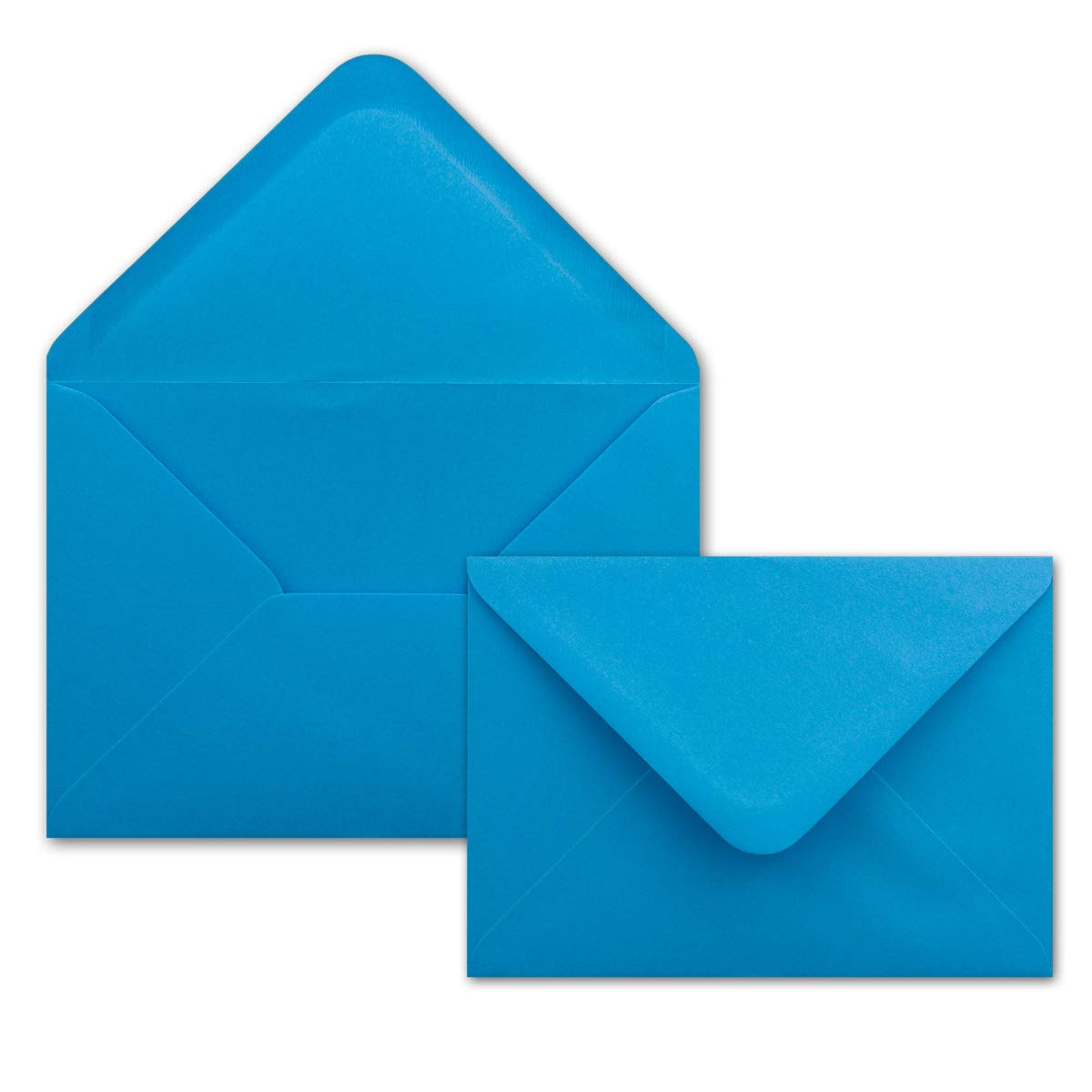 500 DIN C5 kopert lazurowy niebieski - 16,2 x 22,7 cm - 100 g/m² klejenie na mokro z klapką - z serii Colours-4-you - agent szczęścia XXL