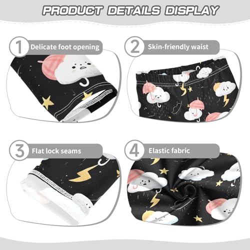 Cute Cloud Sky Girls Leggings Soft Stretch Workout Yoga Dance Pants for Kids Casual Tights3