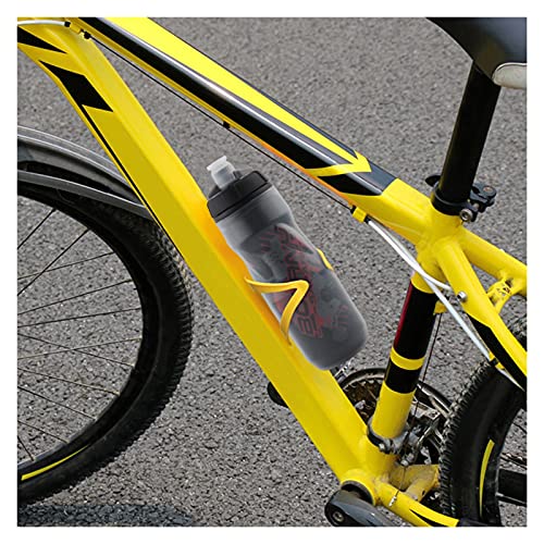 YINYANG Fietsenfles Siliconen Dubbellaags Koud en Warmtebeweging 600 ml MTB Fiets Buitensporten Water Cup Fietsuitrusting (Color : Red) - Image 8