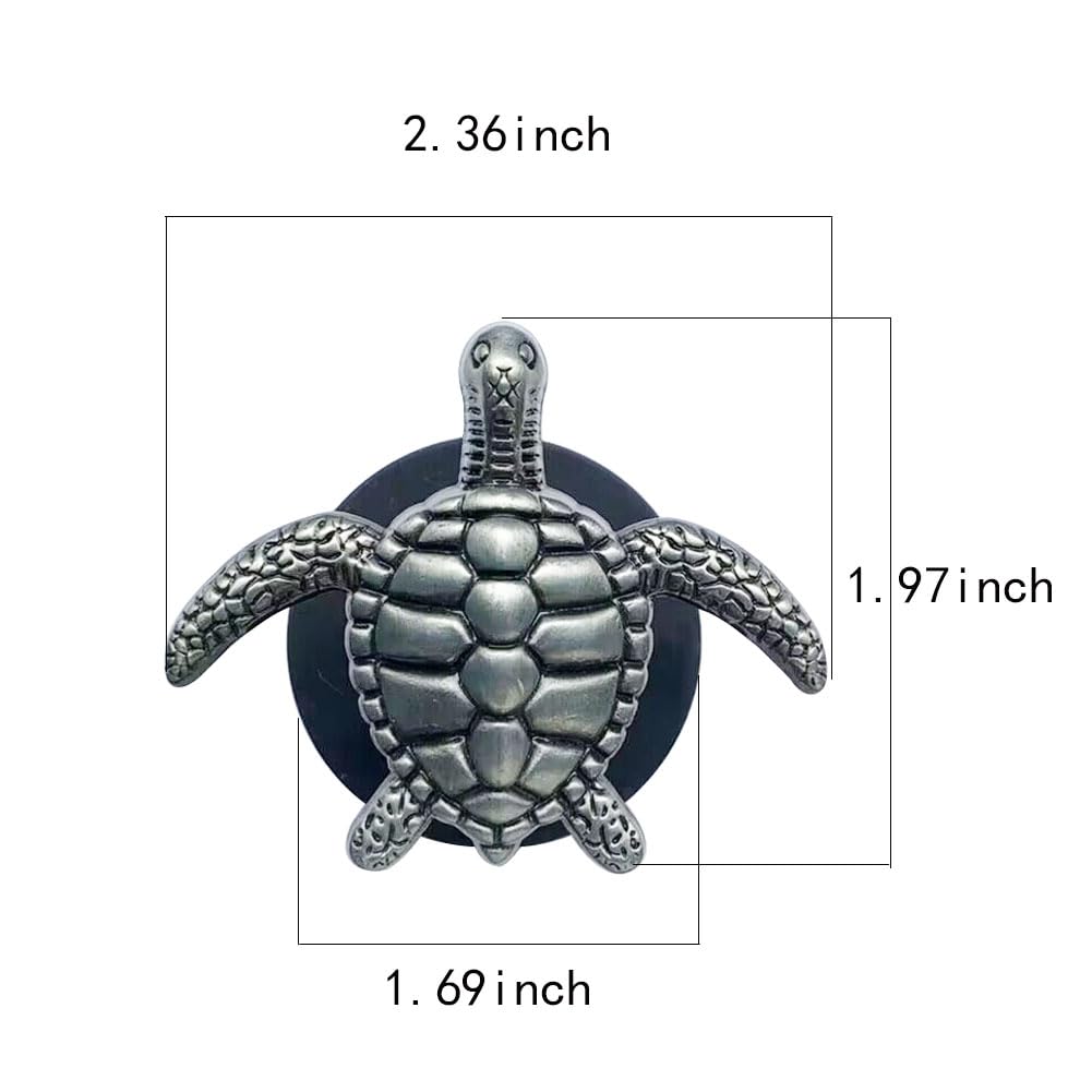 ZH-ZHENGHENG 2 Pcs Magnetic Hooks, Hanging Magnetic Hooks, Clothes Grill Fridge Organizer Kitchen etc. Magnetic Hooks, Animal Magnetic Hooks (Sea Turtle)