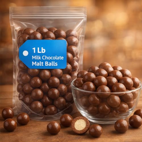 Milk Chocolate Malt Balls – 1 lb Bag, Classic Crunchy