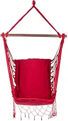 Rede Cadeira Suspensa para Jardim, Cor Vermelha