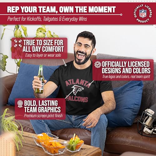 Image of NFL Gameday Cotton Blend T-Shirt for Men and Women - Licensed