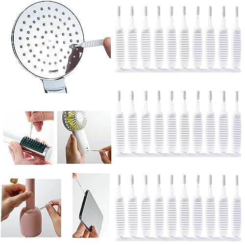 50pcs Shower Nozzle Cleaning Brush Anti-Clogging for Shower Head,Deep Detail Crevice Brushes for Shower Head,Phone Hole,Cosmetic Bottle,Tooth Scaler,Washbasin, Cleaning Irons Faucet
