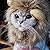 Bello Luna Lion Hair Headgear for Small Dog and Cats,Lion Mane Wig Puppy Cosplay Costume for Halloween Christmas Easter Festival Party Activity