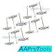 AAPROTOOLS SET OF 12 CROSS BAR DENTAL ROOT ELEVATOR WINTER ANGLED LEFT FLAT POINTED BLADE 14L A+ QUALITY