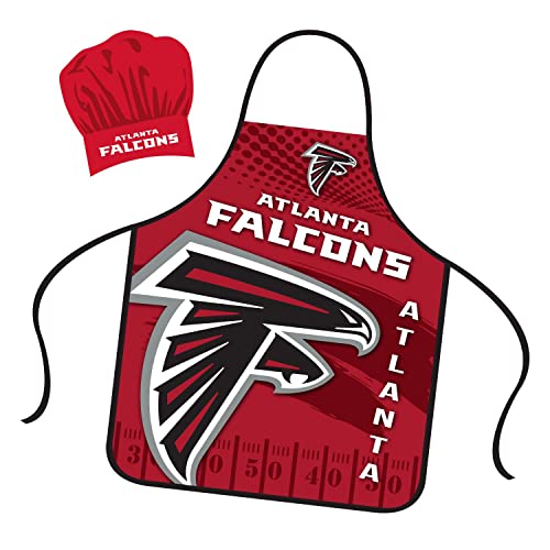Atlanta Falcons Apron Chef Hat Set Full Color Universal Size Tie ...