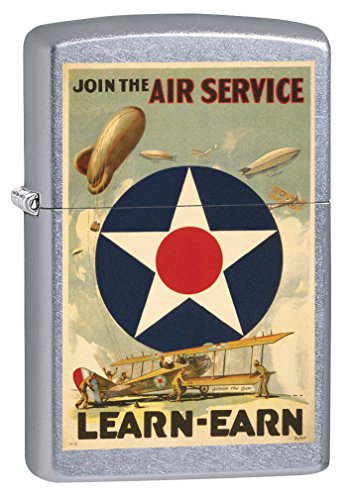 Encendedor Zippo Military Poster Street Chrome 79371 miniatura 1