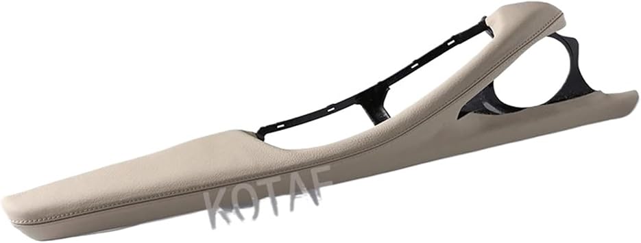 LHD RHD Interior Door Handle Armrest Leather Outer Frame Bracket Inner Door Panel Pull Assembly,Compatible With BMW 5 Series F10 F11Oyster
