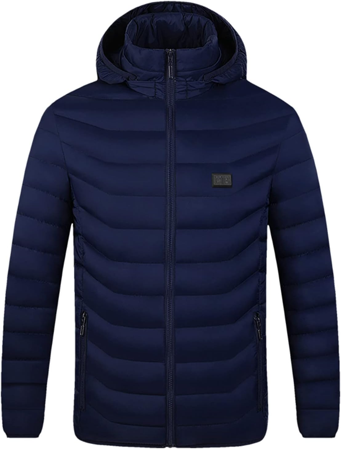 XUNRYAN Winter Heated Vest for Women Men Warm Electric Heated Down Jacket USB Rechargeable Heated Puffer Coat (No Battery)