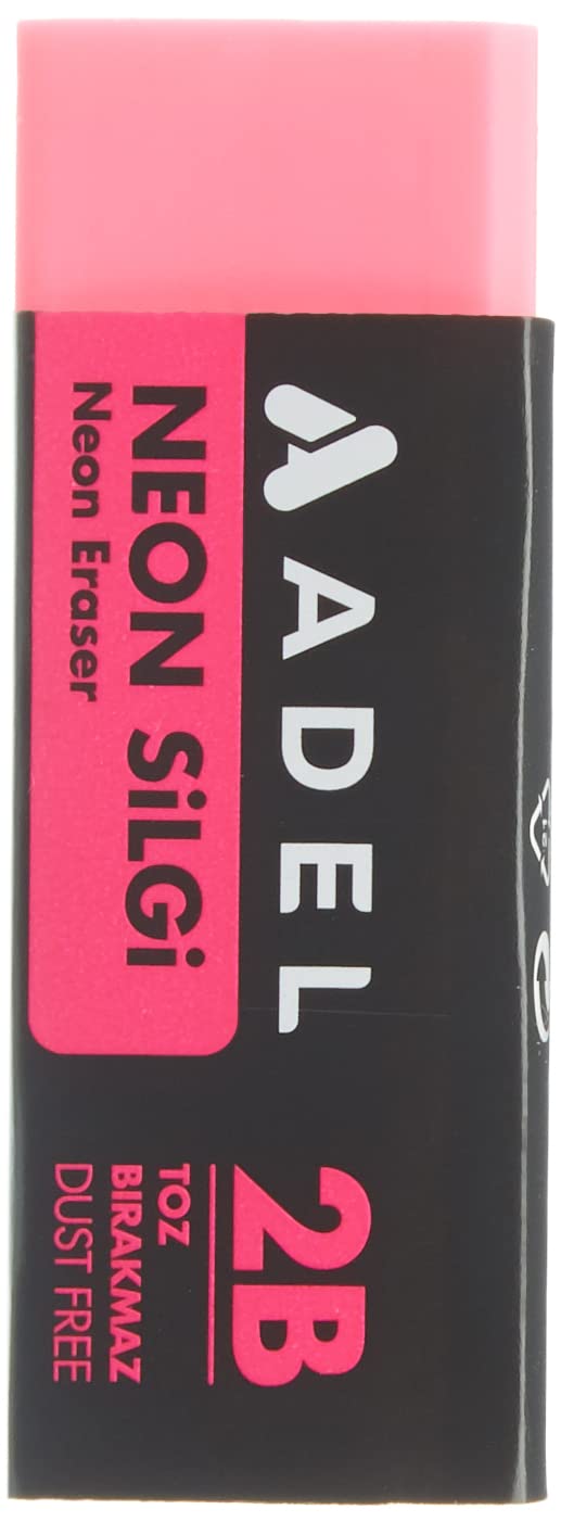Adel Neon Dust-Free Silgi, 4 Renk - büyük boy