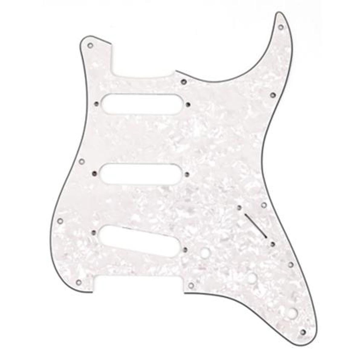 Fender Stratocaster Pickguard White Moto Pearloid 11 Hole