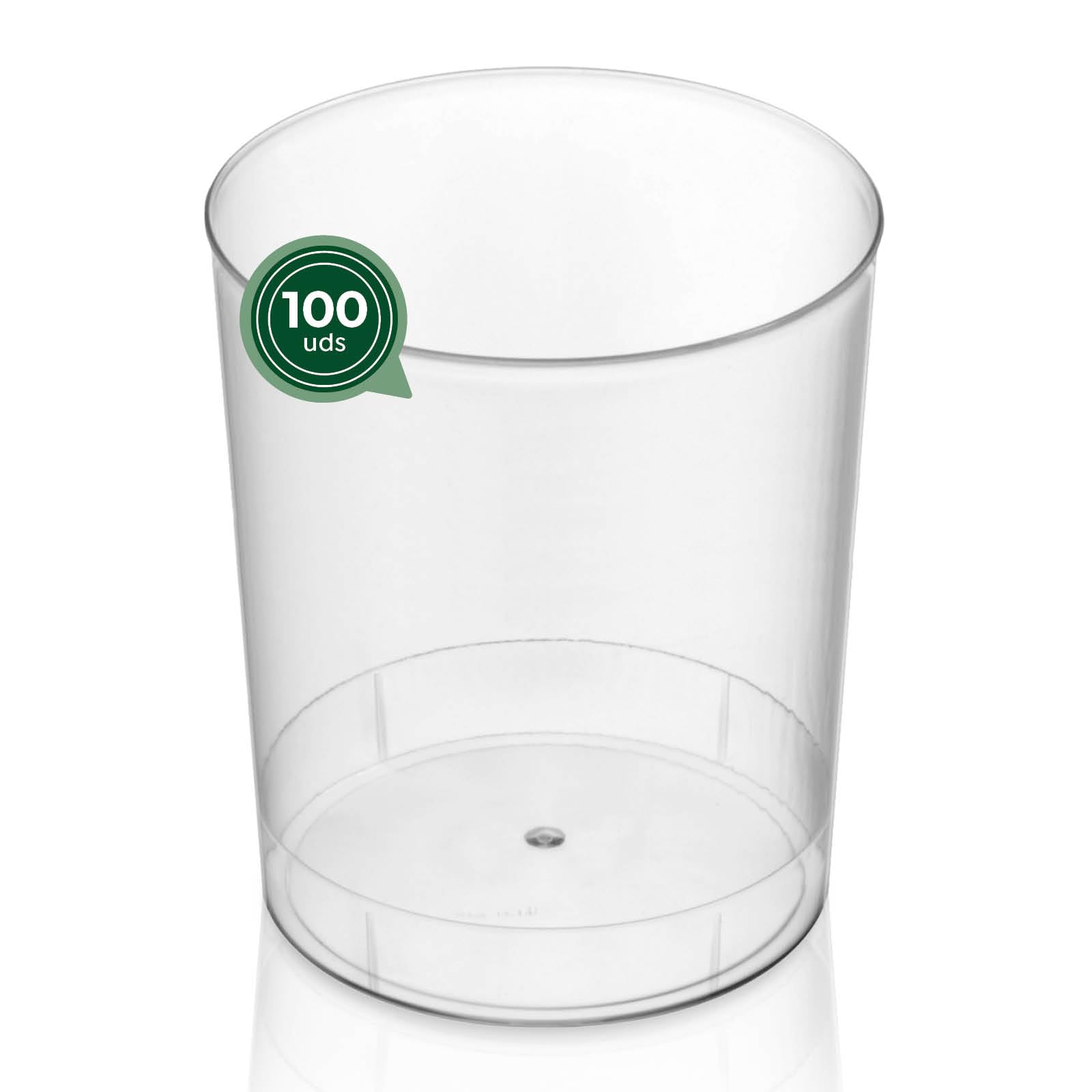 Vasos Mojito de Plástico Reutilizables Transparente 330 cc - Reciclables para Fiestas, Eventos y Celebraciones