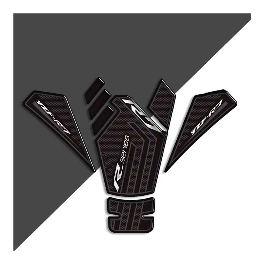 Motorcycle Tank Grips / Protection Decals For Yamaha YZF-R7 (2022) - Fuel Tank Traction Pads, Epoxy Resin