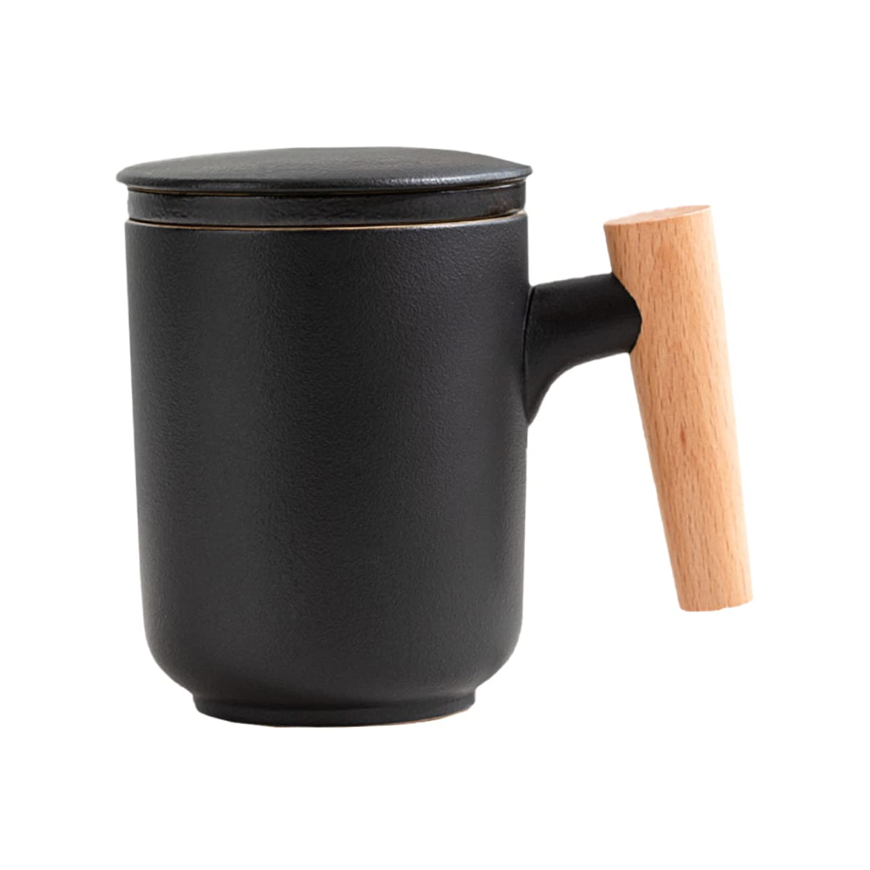 HOLIDYOYO 1set Cup Japanese Coffee Mug Loose Tea Mug Pottery Coffee Mugs Tea Infuser Bottle Filter Tea Mug Tea Bottle Tea Water Bottle Breakfast Mug Tea Strainer Latte Mugs Ceramics Black