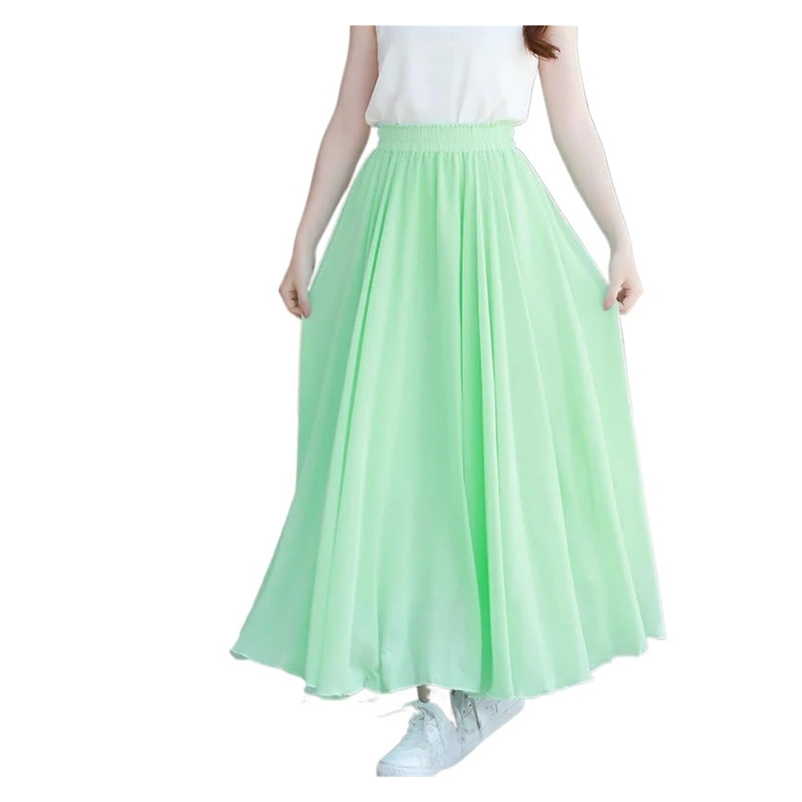 Gonna da ballo for donna in chiffon di poliestere spandex