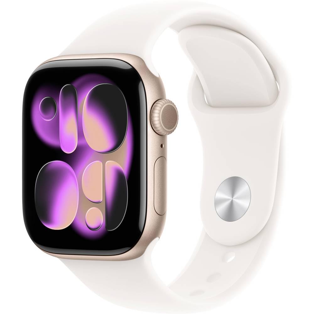 Apple Watch Series 11 rose gold aluminium 42mm light blush sport band Size S/M