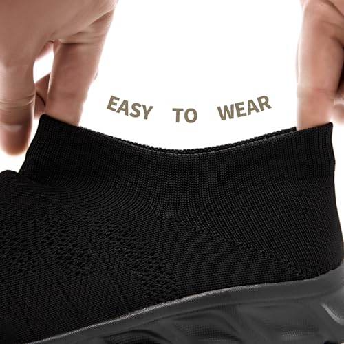 Mens Slip on Shoes Walking Fashion Sneakers Casual Tennis Running Elastic Lightweight Comfortable Athletic Gym Driving Shoes3
