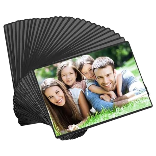 Magicfly Magnetic Photo Frame, Pack of 30, Fits 4 X 6 Inch Photos, Magnetic Picture Frame with Clear Photo Pocket for Refrigerator, Fridge, Office Cabinet, Black