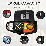 Sac à bandoulière de voyage grande capacité 40L Sac de gym pour hommes Femmes Waterproof Weekend Sac à bagages avec compartiment de chaussures pour Gym Travel Sports,Noir