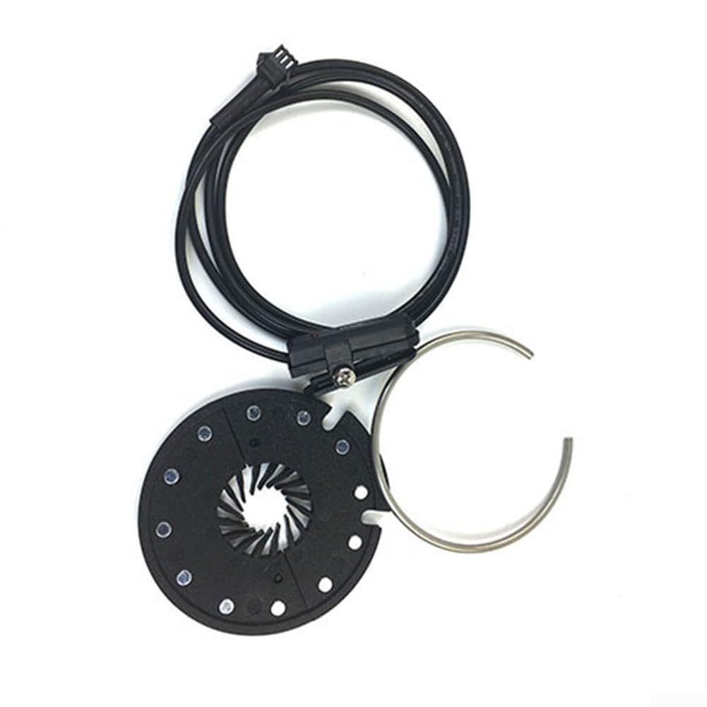 12 Magnet PAS Sensor for E-Bike with Split Ring and LED Detection Light Compatible with Internal Motor Systems Left Mount Bottom Bracket Fit (SM connector)