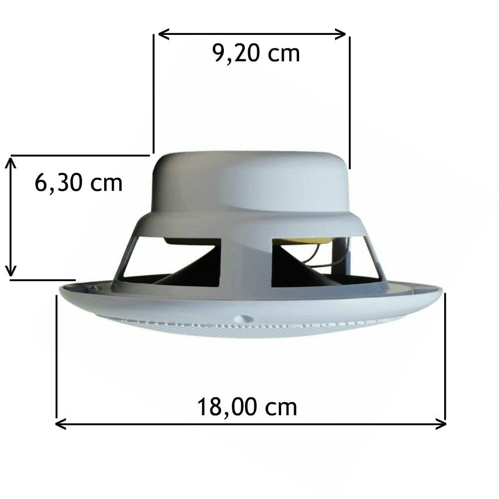 GK SOUND 2 PLMR605W Altavoces Marinos Marinos Sistema de 2 vías 200 vatios rms 400 vatios máx. 16,5 cm 165 mm 6,5" de diámetro Blanco Impermeable Piscina Barco Hotel, par
