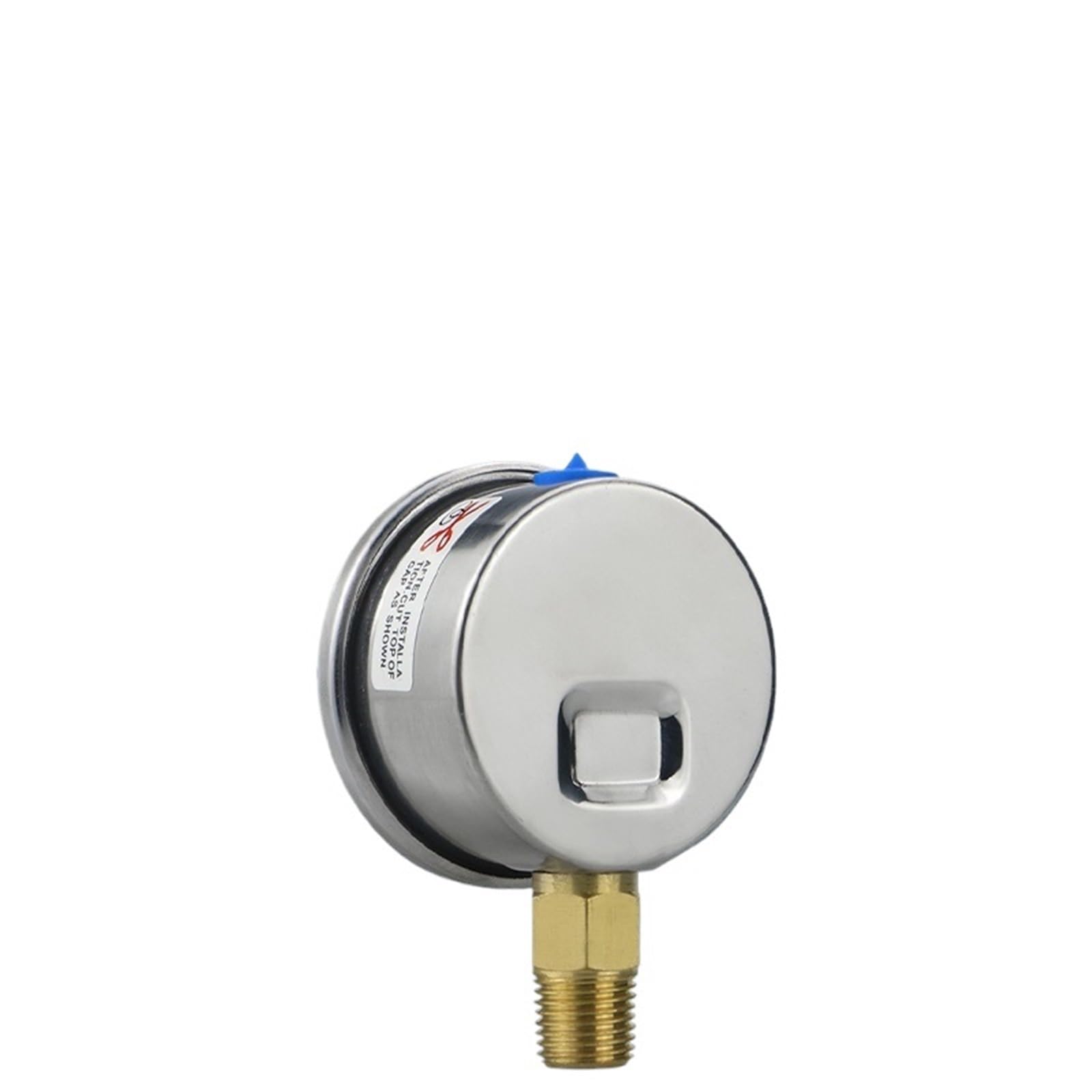 Manómetro de 50 mm (2") con relleno de glicerina, rango de presión de 0 a 1 a 400 bar/psi, conexión roscada de latón. Manómetros for agua, gas y combustible.(M10-1 With oil,0-250bar)