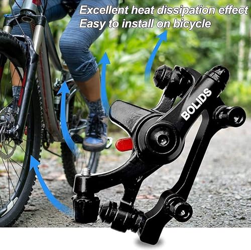 Image of Bicycle Mechanical Disc Brake Caliper | Front 180mm / Rear 160mm Rotor Compatible | Heavy-Duty Cycle Disc Brake for MTB, Road & Hybrid Bikes