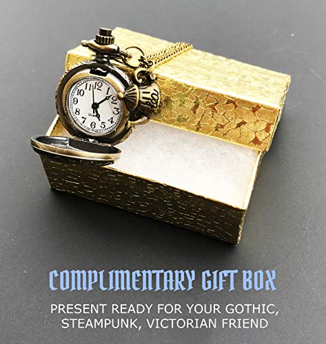 UMBRELLALABORATORY Alice in Wonderland Watch Necklace Jewelry Costume Gothic Lolita Accessories2