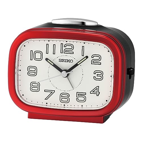 Seiko Alarm Clock QHK060R, Red, Standard