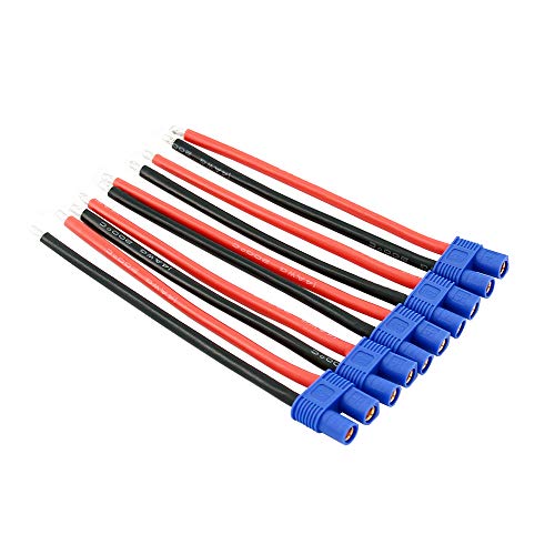 5 conectores hembra EC3 con cable 10cm 14awg BDHI miniatura 1